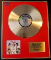 BAY CITY ROLLERS/LTD. EDITION CD GOLD DISC/RECORD/ROLLIN