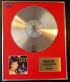 SHIRLEY BASSEY/LTD. EDITION CD GOLD DISC/RECORD/