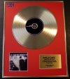 BLACK REBEL MOTORCYCLE CLUB/LTD. EDITION CD GOLD DISC/RECORD/