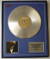 ADELE/LIMITED EDITION/CD PLATINUM DISC/RECORD/19