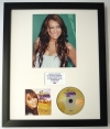 MILEY CYRUS/PHOTO & CD DISPLAY LTD. EDITION OF THE ALBUM HANNAH MONTANA THE MOVIE