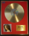 SHANIA TWAIN/LTD. EDITION CD GOLD DISC/RECORD/COME ON OVER