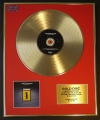JAMIROQUAI/LTD. EDITION CD GOLD DISC/RECORD/TRAVELLING WITHOUT MOVING