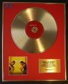 PLACEBO/LTD. EDITION CD GOLD DISC/RECORD/WITHOUT YOU I'M NOTHING