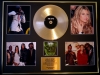 THE BLACK EYED PEAS/GIGANTIC CD GOLD DISC & PHOTO DISPLAY/LTD EDITION/COA/THE END