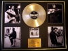 JOHNNY CASH/GIGANTIC CD GOLD DISC & PHOTO DISPLAY/LTD EDITION/COA/UNCHAINED