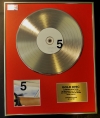 LENNY KRAVITZ/LTD. EDITION CD GOLD DISC/RECORD/