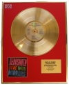 AEROSMITH/LTD. EDITION CD GOLD DISC/RECORD/