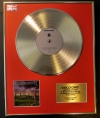 MEGADETH/LTD. EDITION CD GOLD DISC/RECORD/