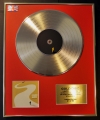 BRUNO MARS/LTD. EDITION CD GOLD DISC/RECORD/