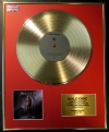 MEGADETH/LTD. EDITION CD GOLD DISC/RECORD/