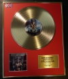 IRON MAIDEN/LTD. EDITION CD GOLD DISC/RECORD/