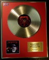 MEGADETH/LTD. EDITION CD GOLD DISC/RECORD/