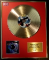 THUNDER/LTD. EDITION CD GOLD DISC/RECORD/