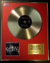 IRON MAIDEN/LTD. EDITION CD GOLD DISC/RECORD/