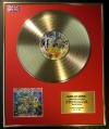 IRON MAIDEN/LTD. EDITION CD GOLD DISC/RECORD/