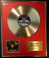BRUCE DICKINSON/LTD. EDITION CD GOLD DISC/RECORD/
