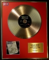 THUNDER/LTD. EDITION CD GOLD DISC/RECORD/