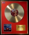 IRON MAIDEN/LTD. EDITION CD GOLD DISC/RECORD/