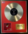 LENNY KRAVITZ/LTD. EDITION CD GOLD DISC/RECORD/