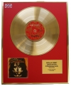 ALICE COOPER/LTD. EDITION CD GOLD DISC/RECORD/