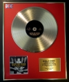 FAITH NO MORE/LTD. EDITION CD GOLD DISC/RECORD/