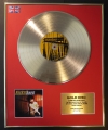 NICKELBACK/LTD. EDITION CD GOLD DISC/RECORD/