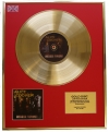 ALICE COOPER/LTD. EDITION CD GOLD DISC/RECORD/