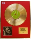 ADELE/LTD. EDITION CD GOLD DISC/RECORD/