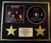 QUEEN/CD DISPLAY/LIMITED EDITION/COA/GREATEST HITS