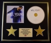 WILL YOUNG/CD DISPLAY/ LIMITED EDITION/COA/LET IT GO