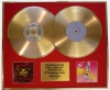 AEROSMITH/DOUBLE CD GOLD DISC DISPLAY/LTD. EDITION/COA/PERMANENT VACATION & JUST PUSH PLAY