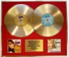 HANNAH MONTANNA/DOUBLE CD GOLD DISC DISPLAY/LTD. EDITION/COA/THE MOVIE & HANNAH MONTANA