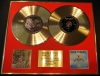 IRON MAIDEN/DOUBLE CD GOLD DISC DISPLAY/LTD. EDITION/COA/SOMEWHERE IN TIME & SEVENTH SON OF A SEVENT