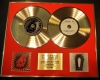 METALLICA/DOUBLE CD GOLD DISC DISPLAY/LTD. EDITION/COA/ST. ANGER & DEATH MAGNETIC