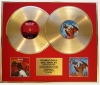 MEAT LOAF/DOUBLE CD GOLD DISC DISPLAY/LTD. EDITION/COA/BAT OUT OF HELL & BAT OUT OF HELL II