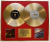 NICKELBACK/DOUBLE CD GOLD DISC DISPLAY/LTD. EDITION/COA/THE LONG ROAD & ALL THE RIGHT REASONS