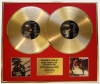 STEVIE RAY VAUGHAN & DOUBLE TROUBLE/DOUBLE CD GOLD DISC DISPLAY/LTD. EDITION/COA/TEXAS FLOOD & COULD
