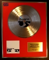 SIOUXSIE AND THE BANSHEES/LIMITED EDITION CD GOLD DISC/RECORD/COA/THE BEST OF
