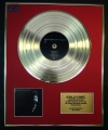 RICHARD HAWLEY/LTD. EDITION CD GOLD DISC/RECORD/TRUELOVE'S GUTTER