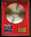 TOM JONES/CD GOLD DISC/SIGNED/COA/