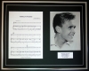 BILLY FURY/SONG SHEET & PHOTO DISPLAY/LTD. EDITION/HALFWAY TO PARADISE