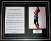BELINDA CARLISLE/SONG SHEET & PHOTO DISPLAY/LTD. EDITION/HEAVEN IS A PLACE ON EARTH