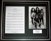 BLACK SABBATH/SONG SHEET & PHOTO DISPLAY/LTD. EDITION/PARANOID