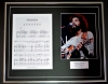 CAT STEVENS/SONG SHEET & PHOTO DISPLAY/LTD. EDITION/FATHER AND SON