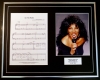 DONNA SUMMER/SONG SHEET & PHOTO DISPLAY/LTD. EDITION/ON THE RADIO