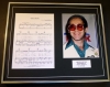 ELTON JOHN/SONG SHEET & PHOTO DISPLAY/LTD. EDITION/YOUR SONG