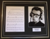 ELVIS COSTELLO/SONG SHEET & PHOTO DISPLAY/LTD. EDITION/WATCHING THE DETECTIVES