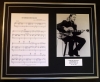 EDDIE COCHRAN/SONG SHEET & PHOTO DISPLAY/LTD. EDITION/SUMMERTIME BLUES