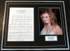 KATHERINE JENKINS/SONG SHEET & PHOTO DISPLAY/LTD. EDITION/TIME TO SAY GOODBYE